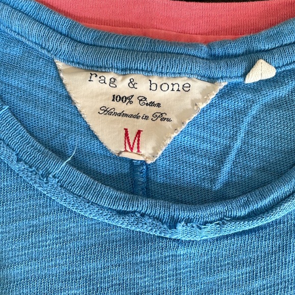 Designer t shirt bundle, Rag & Bone medium, Lacoste size 5 (large) - Picture 8 of 9